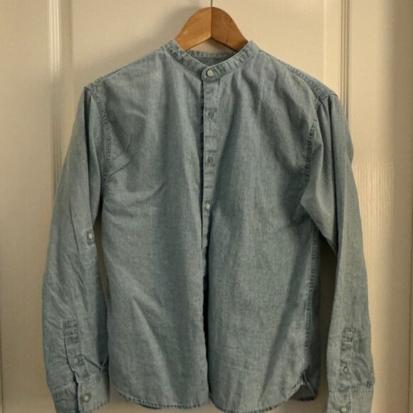 Big Boys Mandarin Collar Shirt - Picture 3 of 5